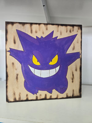 Gangar, Wood Burning(12x12)- Pokémon Collection